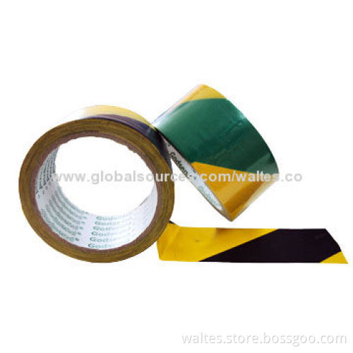PVC Black & Yellow Striped Hazard Warning Marking TapeNew